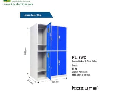Loker 6 Pintu Kozure tipe KL-6WX
