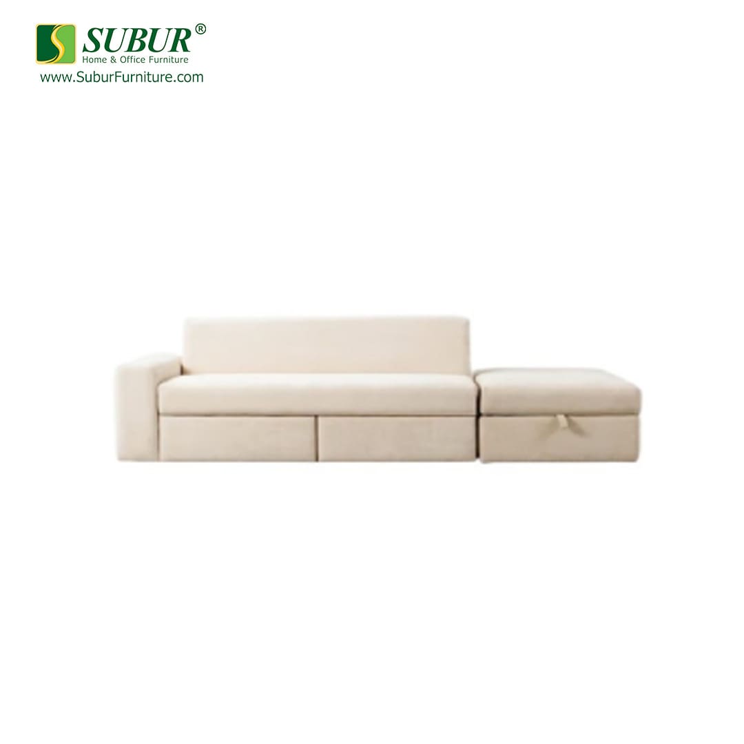 Sofa L Bebe type Shiroi