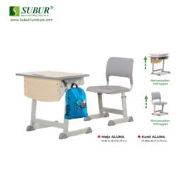Kursi & Meja Sekolah Donati Tipe Aluna