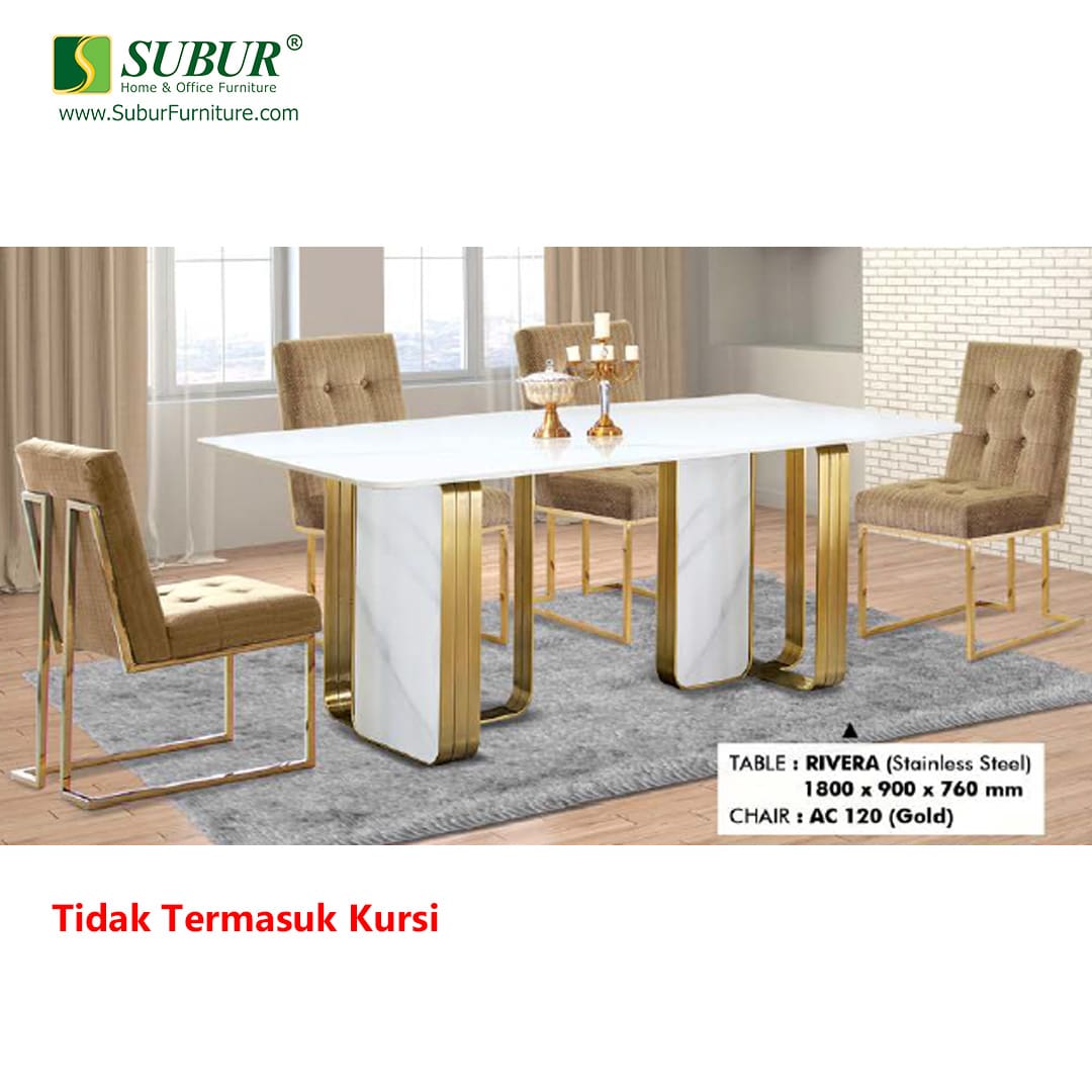 Meja Makan Aveda tipe Rivera