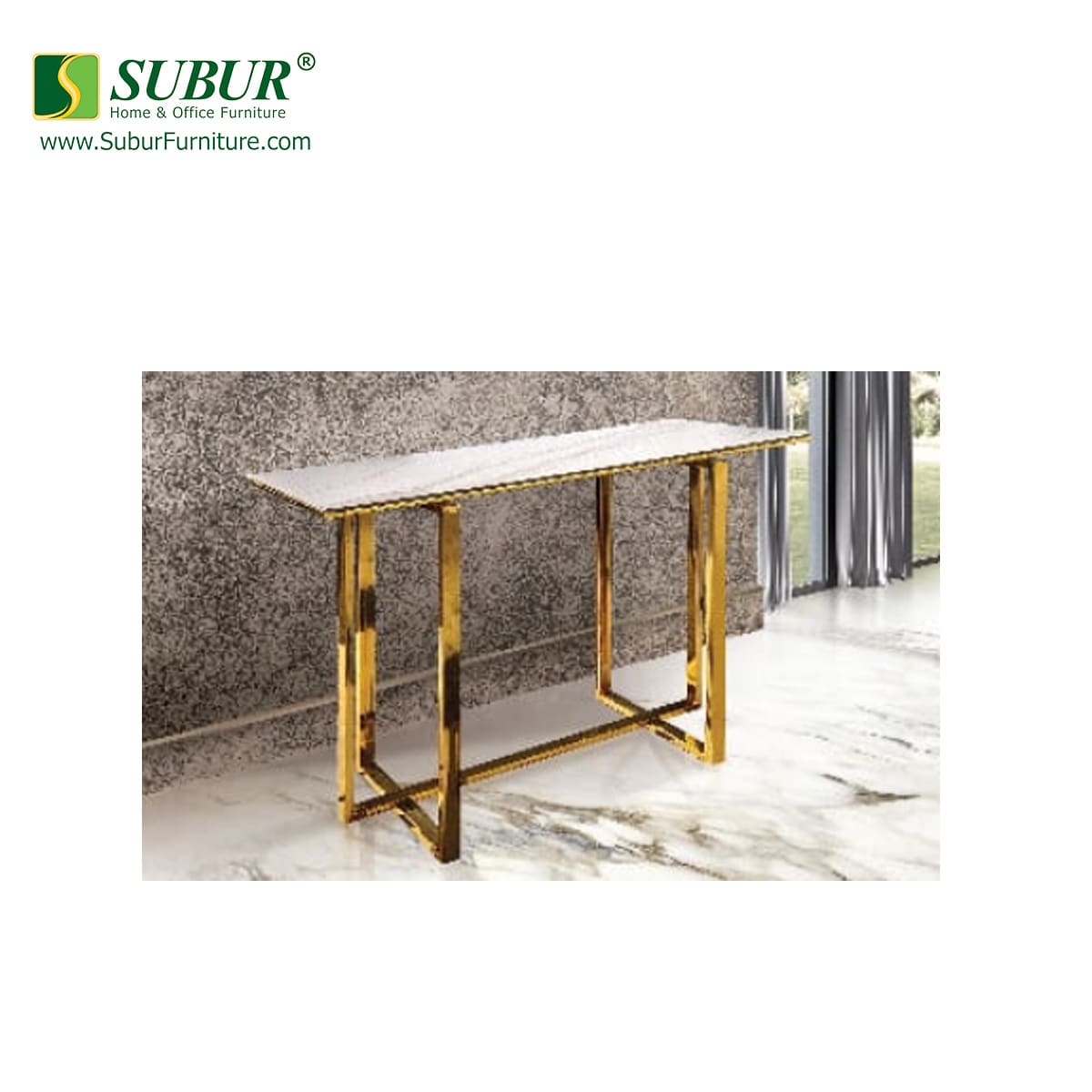 Meja Console Meta Gold tipe Arkana