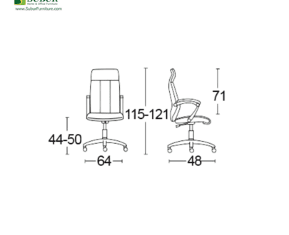 Kursi Kantor Savello tipe Salvotic HC