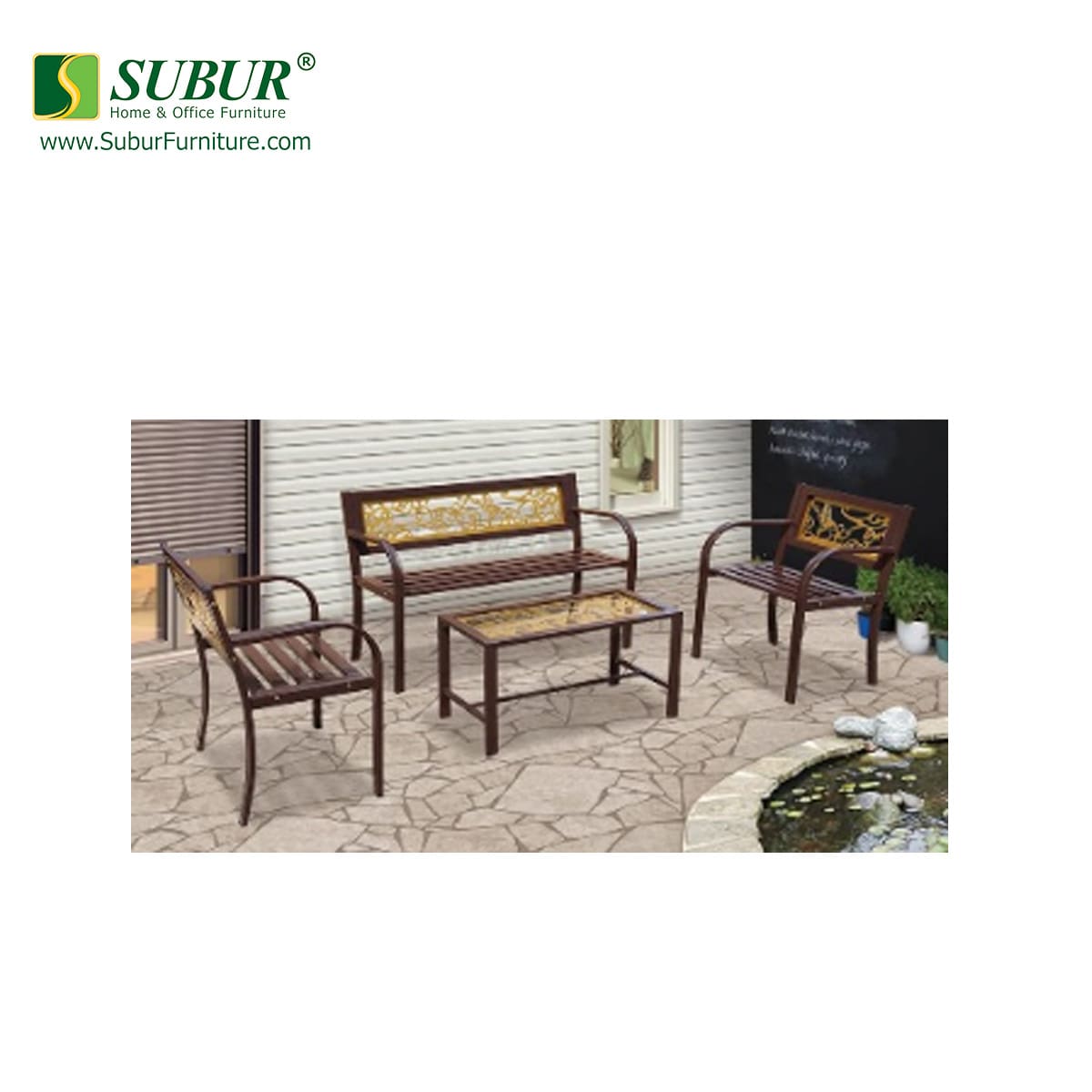 Kursi Taman Meta Gold tipe Phoenix 1