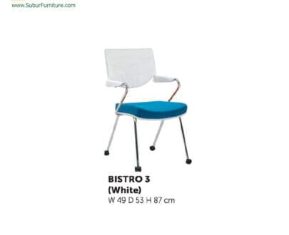 Kursi Susun Donati tipe Bistro 3 (White)