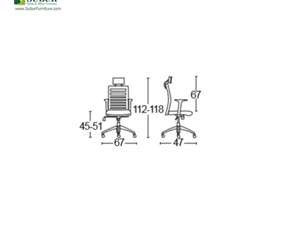 Kursi Kantor Savello tipe Vienta HT1