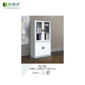 Lemari Arsip Kantor Frontline tipe FC 06 Spesifikasi: FC 06 w 900 X d 400 X H 1850 mm