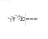 Meja Kantor Indachi tipe DD-DR280