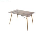 Meja Makan Sunrise tipe Kaca Tempered 128 B