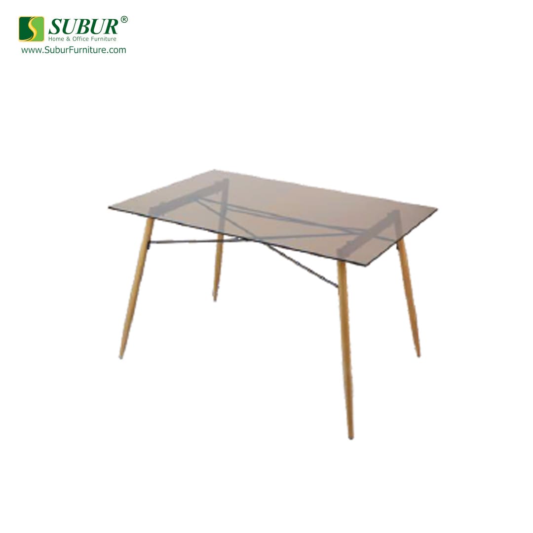 Meja Makan Sunrise tipe Kaca Tempered 128 B