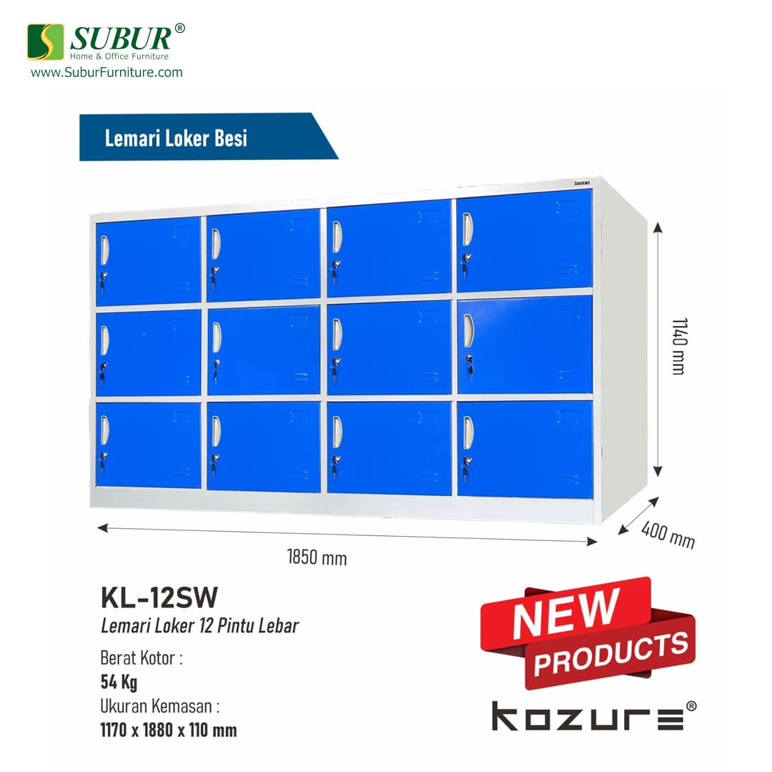 Loker 12 Pintu Kozure tipe KL-12SW