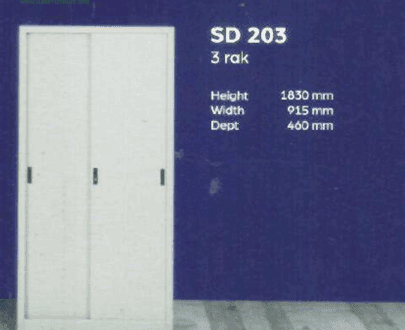 Lemari Arsip Alba Argentum tipe SD 203