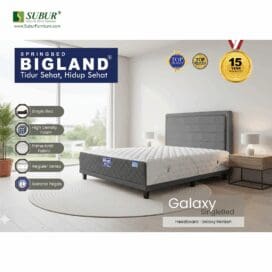 Springbed Big Koil tipe Single Bed Galaxy (Mattres Only)