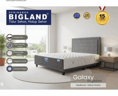 Springbed Big Koil tipe Single Bed Galaxy (Mattres Only)