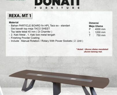Meja Kantor Donati tipe Rexa MT 1