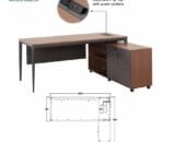 Meja Kantor Indachi tipe Potenza Dir 200