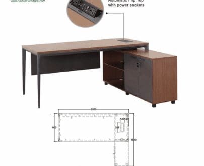 Meja Kantor Indachi tipe Potenza Dir 200