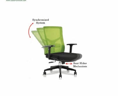 Kursi Kantor Donati tipe Stava 2 (Black)