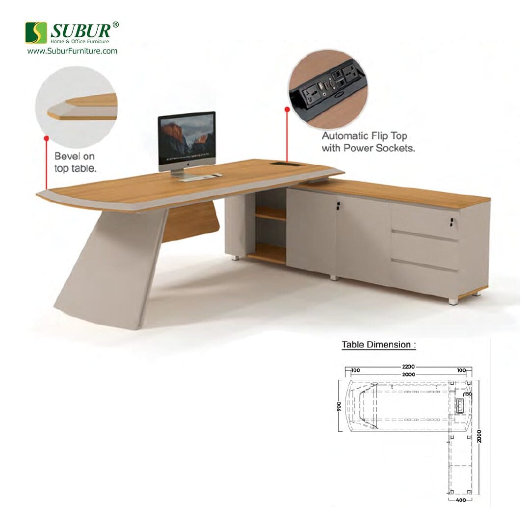 Meja Kantor Donati tipe Tanzha DR