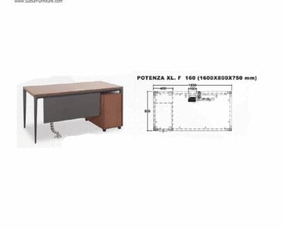 Meja Kantor Indachi tipe Potenza XL F 160
