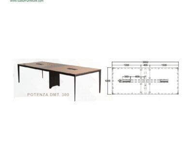 Meja Kantor Indachi tipe Potenza DMT 300