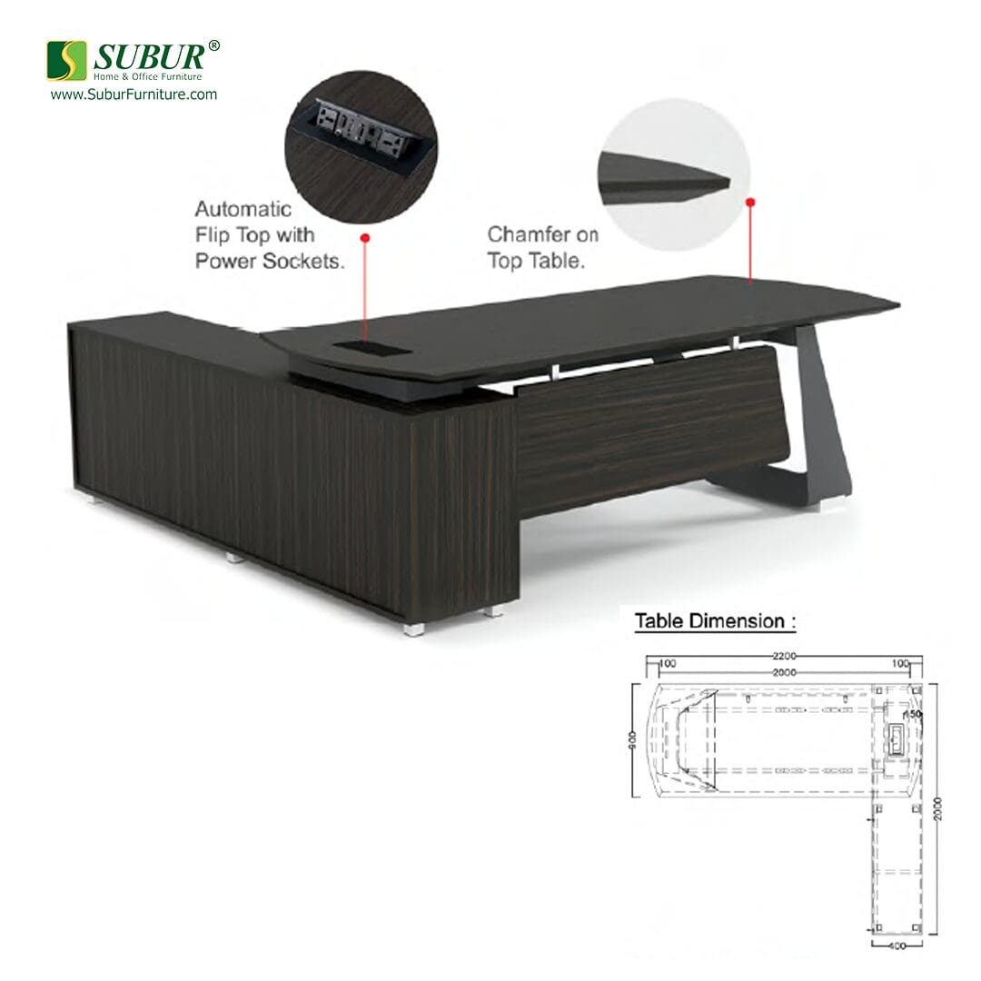 Meja Kantor Donati tipe Rexa DR