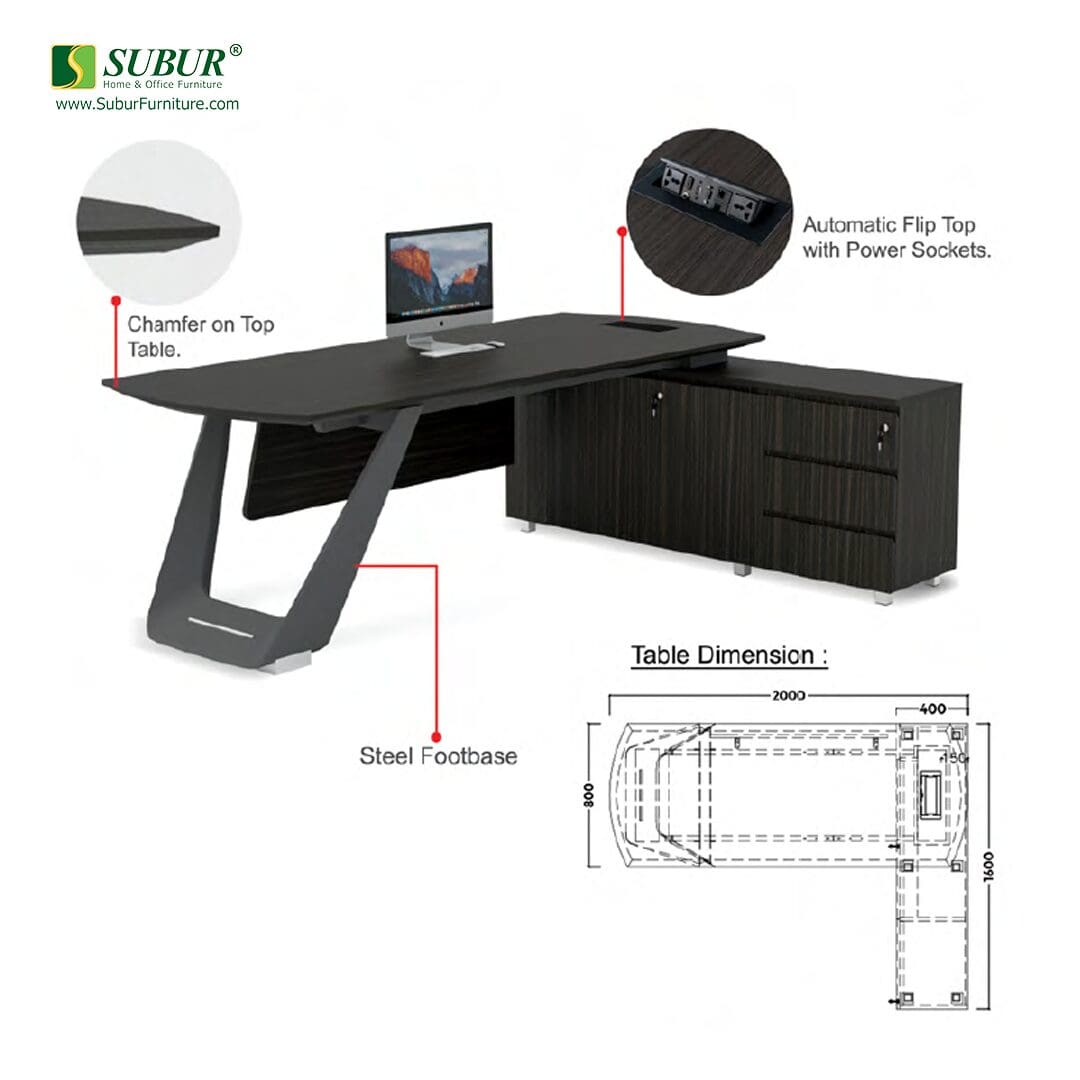 Meja Kantor Donati tipe Rexa MG