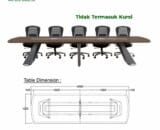 Meja Kantor Donati tipe Rexa MT 1