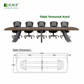 Meja Kantor Donati tipe Rexa MT 1