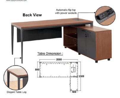 Meja Kantor Donati tipe Ferrand DR