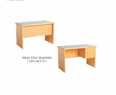 Meja Kantor Horse Metal tipe Staff Natural