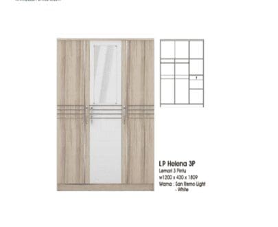 Lemari Pakaian Olympic tipe LP Helena 3P