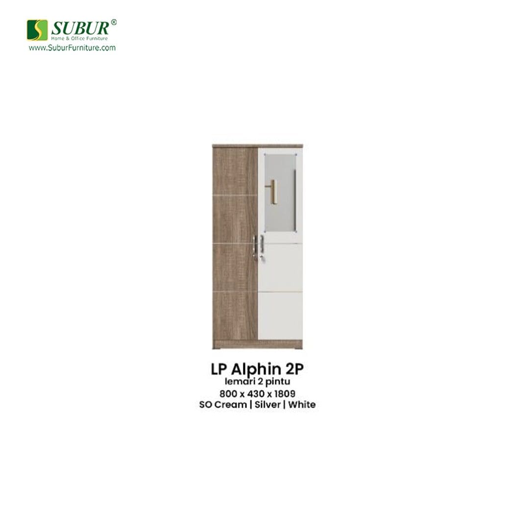 Lemari Pakaian Olympic tipe LP Alphin 2P