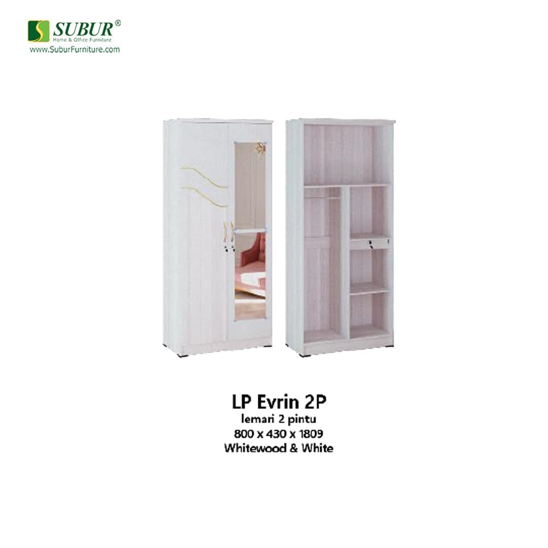 Lemari Pakaian Olympic tipe LP Evrin 2P