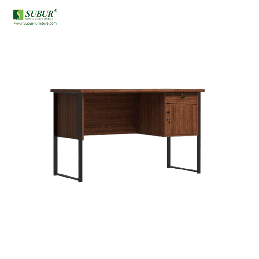 Meja Kantor Olympic tipe MTS Titan Cherry