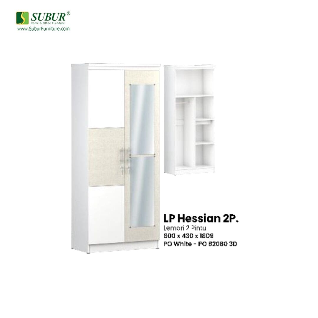 Lemari Pakaian Olympic tipe LP Hessian 2P