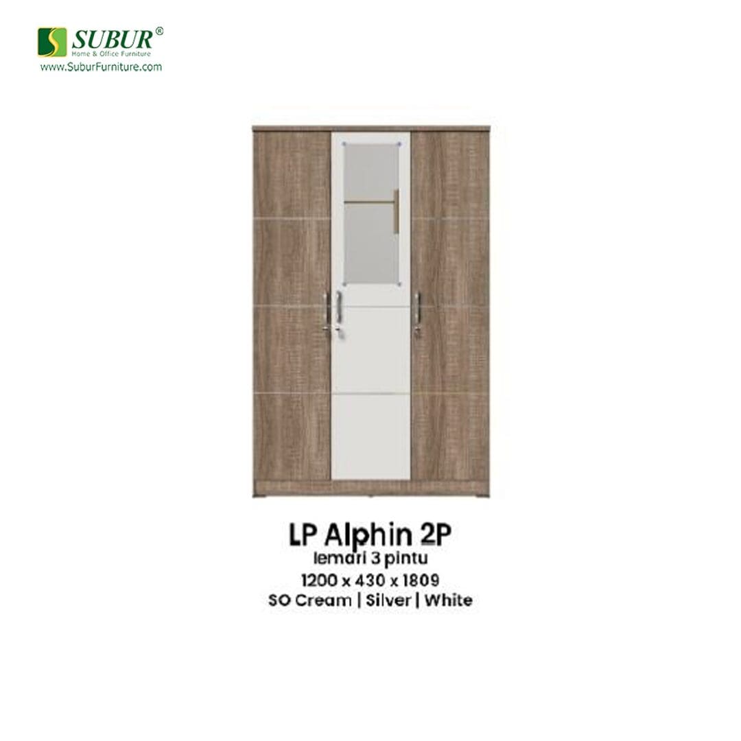 Lemari Pakaian Olympic tipe LP Alphin 3P