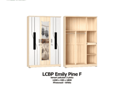 Lemari Pakaian Olympic tipe LCBP Emily Pine