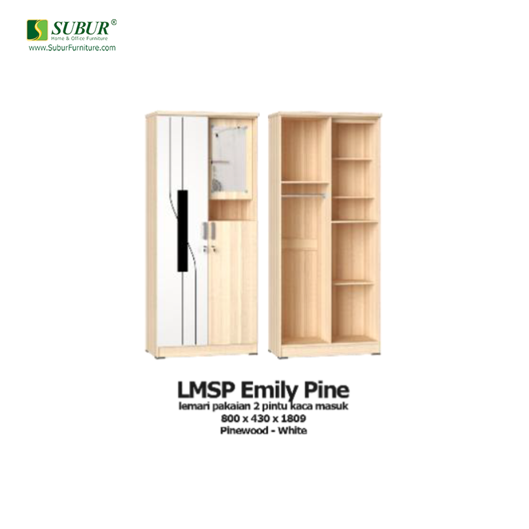 Lemari Pakaian Olympic tipe LMSP Emily Pine