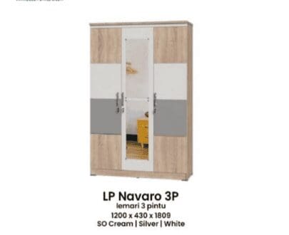 Lemari Pakaian Olympic tipe LP Navaro 3P