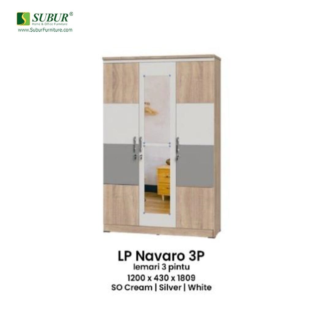 Lemari Pakaian Olympic tipe LP Navaro 3P