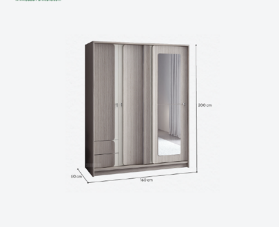 Lemari Pakaian Siantano tipe LP Dune 3D SS