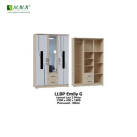 Lemari Pakaian Olympic tipe LLBP Emily Pine G