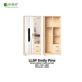 Lemari Pakaian Olympic tipe LLSP Emily Pine