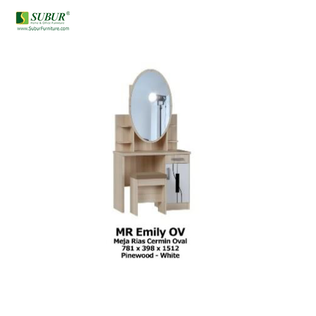 Meja Rias Olympic tipe MR Emily Pine OV