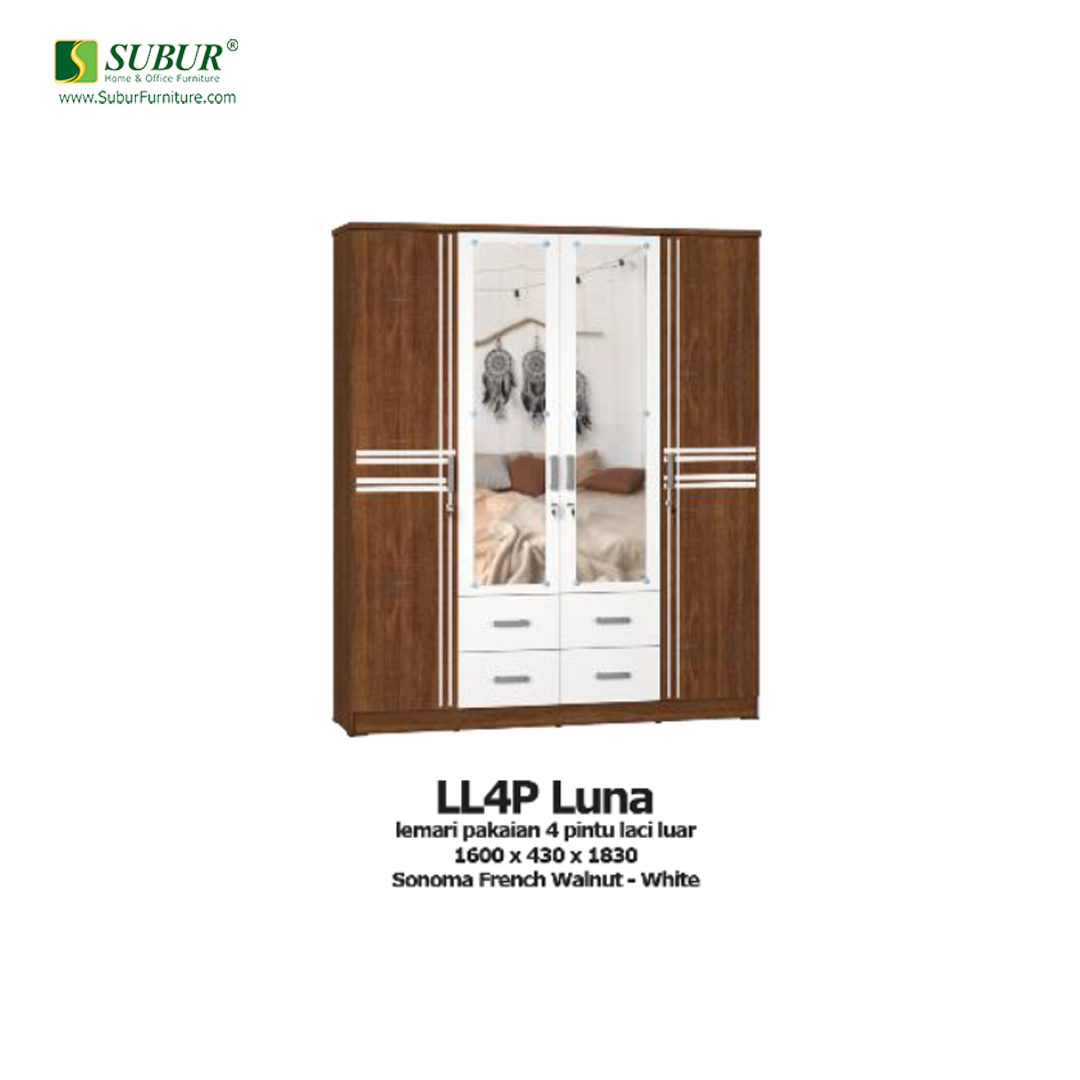 Lemari Pakaian Olympic tipe LL4P Luna